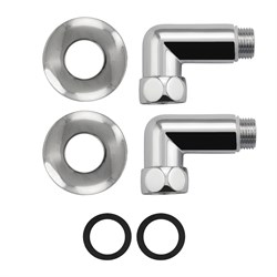 Американка хромированная, угловая, к полотенцесушителю 1х3/4, г/ш - фото 41555