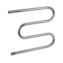 Полотенцесушитель М-образный 500х600 мм, труба - "1" x 2 мм, нержавеющая сталь, полированная - фото 41652