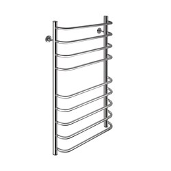 Полотенцесушитель СКОБА, 500х1000 мм, труба - "1" x 2 мм, нержавеющая сталь, полированная - фото 41714