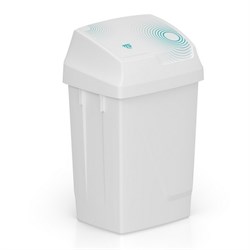 Мусорное ведро с крышкой TTS Lindy Swing белое, 25 л - фото 41918