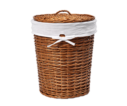 Leine WB-350-L Плетеная корзина для белья с крышкой - фото 48224