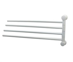 K-1034WHITE Держатель полотенец четверной - фото 48833