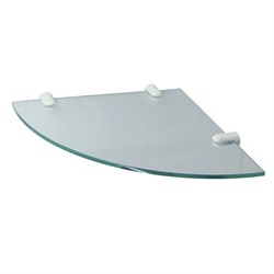 K-533WHITE Полка  стеклянная угловая - фото 48938