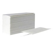 Бумажные полотенца листовые V-сложения для диспенсеров и дозаторов 1-сл. Однослойная (20 пачек по 200 шт.белая)