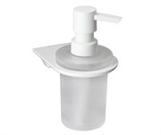 Дозатор для жидкого мыла стеклянный Kammel K-8399WHITE