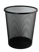 Ведро-корзина офисное для мусора сетчатое металл (12л) черное