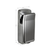 Сушилка для рук погружная, высокоскоростная, цвет серый, 1650W