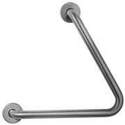 Поручень угловой 60? с двумя точками опоры матовый 15069.S