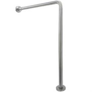 Поручень под углом 90 ?  для людей с ограниченными возможностями с настенным и  напольным точками опоры, глянцевый.
