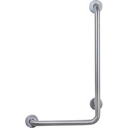 Поручень угловой левый  для людей с ограниченными возможностями, матовый.