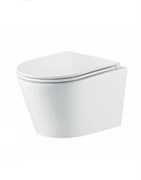 Унитаз подвесной, сиденье s/close Nofer Nantes 515x355мм 23013 белый Унитаз подвесной, сиденье s/close Nofer Nantes 515x355мм 23013 белый