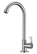 Кран (моно на одну воду) для кухни из нержавеющей стали