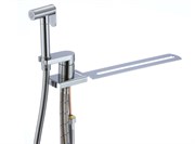 Смеситель с планкой на унитаз с гигиеническим душем D182204,  хром