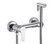 Смеситель с гигиеническим душем D180202,  хром