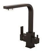 Смеситель для кухни с подключением фильтра питьевой воды D159319-A,  чёрный