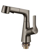 Смеситель для раковины/кухни с выдвижным изливом  D158374-S,  графит