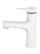 Смеситель для раковины/кухни с выдвижной лейкой D158367-C,  белый