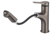 Смеситель для раковины/кухни с выдвижной лейкой D158367-S,  Графит