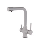 Смеситель для кухни с подключением к фильтру с питьевой водой D159315-1C,  белый, матовый