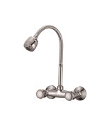 Смеситель для кухни настенный с гибким изливом  D142811-T,  хром