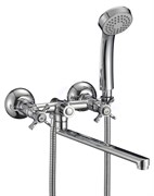 Смеситель для ванны с плоским изливом D143807-F,  хром