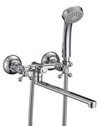 Смеситель для ванны с плоским изливом D143810-F,  хром