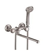 Смеситель для ванны с плоским изливом D143811-F,  хром