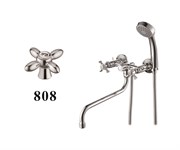 Смеситель для ванны с круглым изливом D143808,  хром