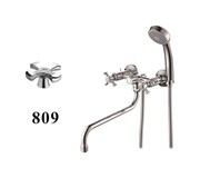 Смеситель для ванны с круглым изливом D143809,  хром