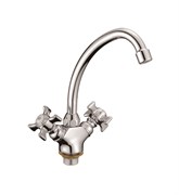 Смеситель для кухни  с гибким поворотным изливом  D156807-Q,  хром