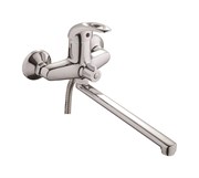 Смеситель для ванны с изливом D146602-8,  шланг, лейка, крепление для лейки, эксцентрик