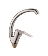 Смеситель для кухни с поворотным изливом D150403-1,  хром