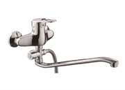 Смеситель для ванны с изливом D140404-6,  хром