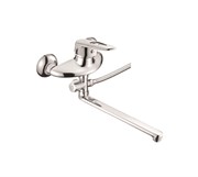 Смеситель для ванны с прямым изливом D140428,  хром