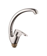 Смеситель для кухни с поворотным изливом D150452-1,  хром