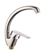 Смеситель для кухни с поворотным изливом D150629-1,  хром