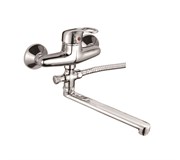 Смеситель для ванны с прямым изливом D140409,  хром