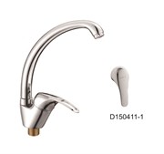 Смеситель для кухни с поворотным изливом D150411-1,  хром