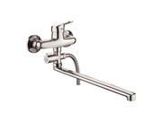 Смеситель для ванны с прямым изливом D140310-2,  хром