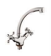 Смеситель для кухни  с поворотным изливом  D153810-B,  хром