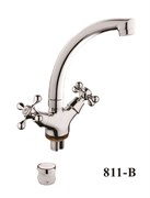 Смеситель для кухни  с поворотным изливом  D153811-B,  хром