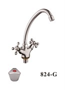 Смеситель для кухни  с поворотным изливом  D153824-G,  хром