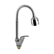 Кран на одну воду шаровый, хромированный