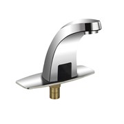 Смеситель сенсорный для раковины, на основании, из высокопрочного АБС пластика, цвет ХРОМ.