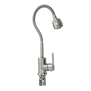 Смеситель кухонный, гибкий излив, из нержавеющей стали марки 304, серии СТАНДАРТ