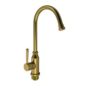 Смеситель кухонный боковой, под БРОНЗУ, из алюминия, шаровый