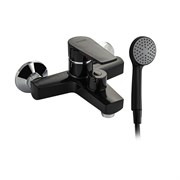 Смеситель для ванны, короткий излив, шаровый, из высокопрочного пластика АБС, цвет ЧЕРНЫЙ