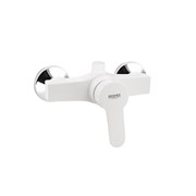 Смеситель для душа, БЕЗ ШЛАНГА И ЛЕЙКИ, шаровый, из высокопрочного АБС пластика, цвет БЕЛЫЙ.