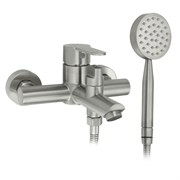 Смеситель в ванную, короткий излив, шаровый, из нержавеющей стали марки 304