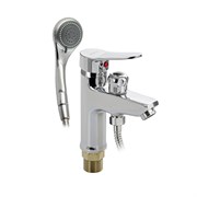 Смеситель для раковины с переключением на душ, лейка/шланг/кронштейн в комплекте, цвет ХРОМ